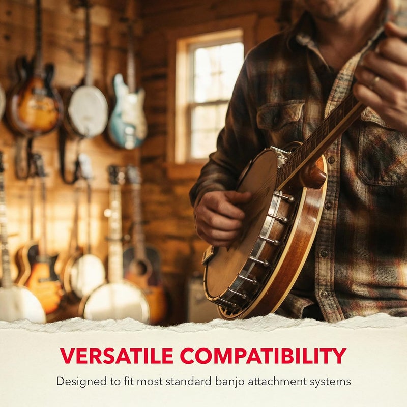 CMC Jacquard Banjo Strap for Men and Women, with Adjustable Buckle and Spring Clips, 2" Wide, 60" Long, - Image 5